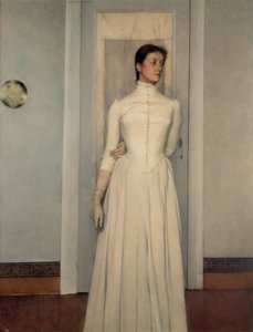 Porträtt av konstnärens syster Marguerite Khnopff